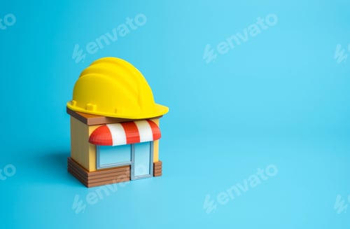 Preview: Construction of a store. Business expansion. Retail growth, commercial property