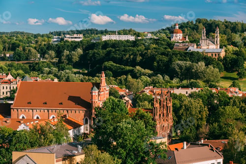 Preview: Vilnius, Lithuania. View Of Church Of St. Anne, Church of St. Fr