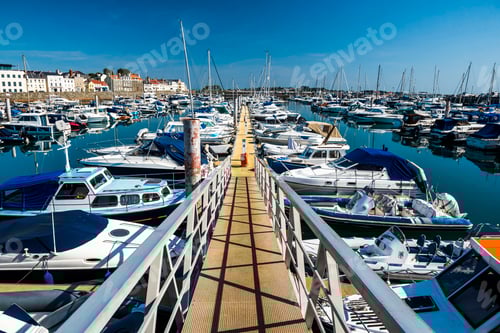 Preview: Boats in St Peter Port Harbour, Guernsey, Channel Islands, United Kingdom