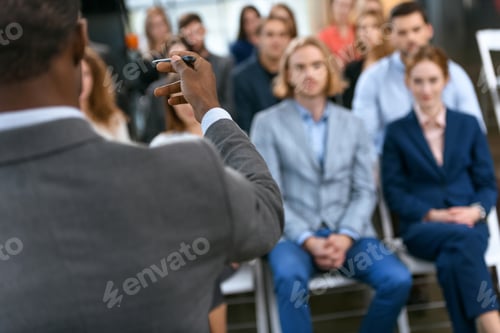 Preview: Business team having meeting at office space