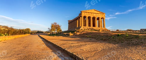 Preview: The famous Temple of Concordia in the Valley of Temples near Agrigento, Sicily, Italy