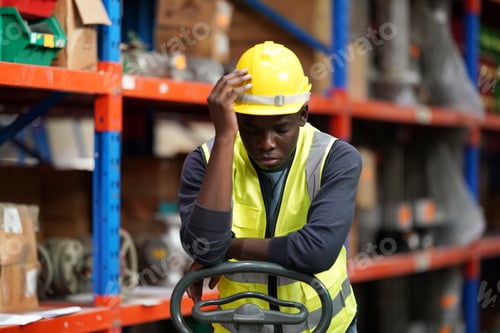 Preview: Warehouse Industrial supply chain and Logistics Companies inside. Warehouse workers checking the inv
