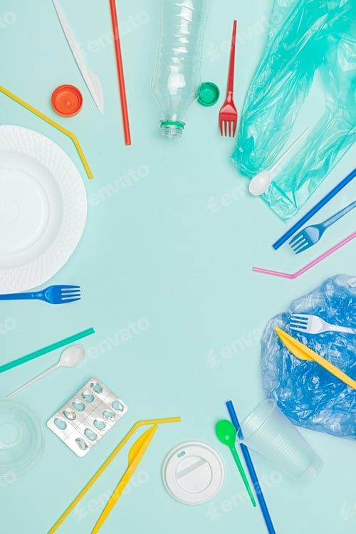 Preview: Frame from various plastic waste
