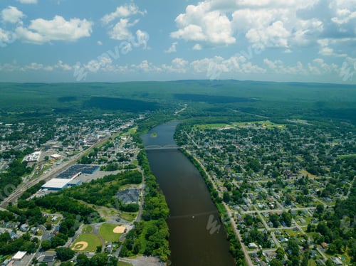 Preview: Aerial view of Port Jervis