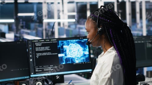 Preview: Data center computer scientist using AI assistant to provide user support
