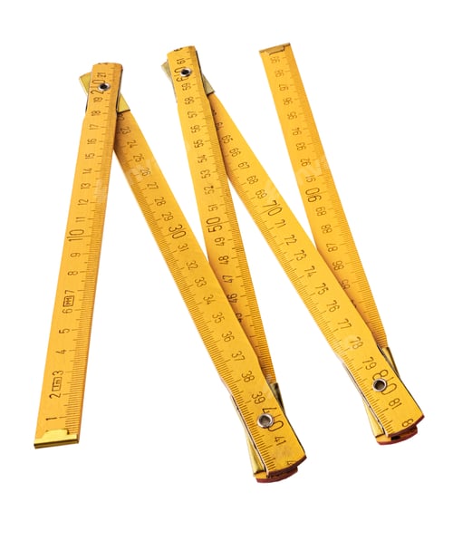 Preview: Yellow folding ruler
