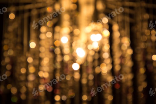 Preview: Christmas background. Festive abstract with bokeh defocused lights