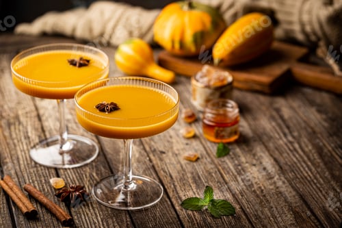 Preview: Pumpkin and orange cocktail