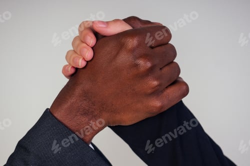 Preview: nice Handshake between tao african amtrican man