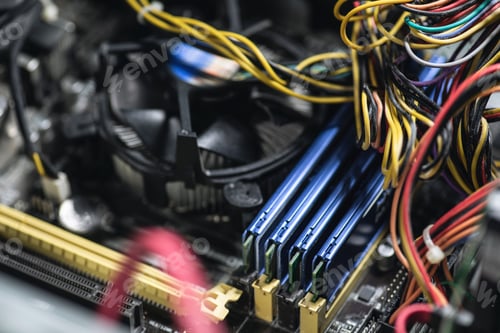 Preview: Different computer parts inside the personal computer