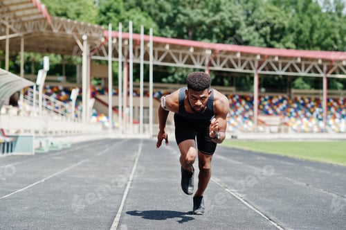 Preview: African american male athlete