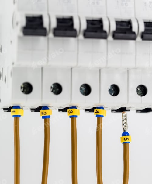 Preview: electric machines, switches, isolated on white background