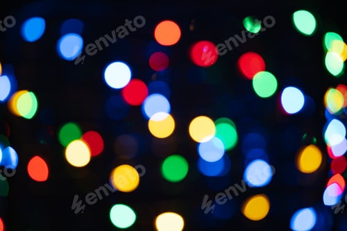 Preview: multicolor fairy string light bokeh