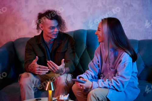 Preview: People Flirting at Night Party