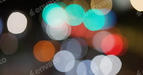 Preview: Blur view of city at night