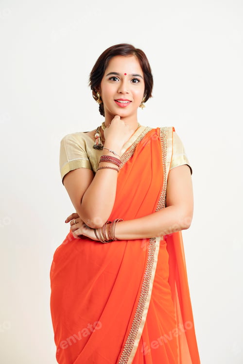 Preview: Young positive Indian woman