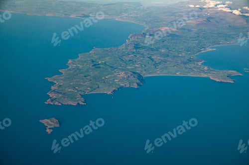 Preview: Aerial view of North Wales, Angelsey and Snowdonia
