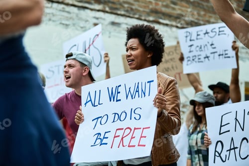 Preview: Demanding freedom and equality for all races !
