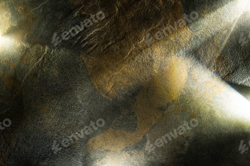 Preview: light prism with beams on dark stone texture background