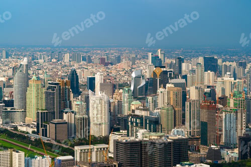 Preview: Bangkok downtown, Thailand in urban city in Asia.