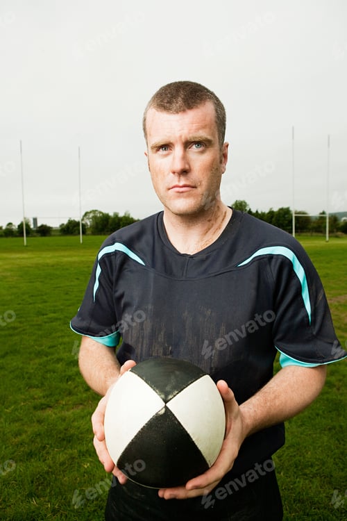 Preview: Portrait of a rugby player