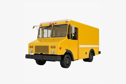 Preview: Classic Delivery Truck - Postal Service Vehicle