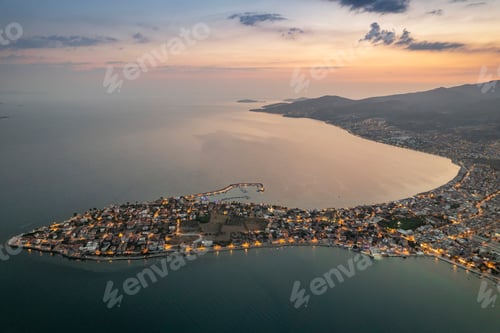 Preview: North Aegean shorelines aerial photography. Dikili Candarli Izmir Turkey.