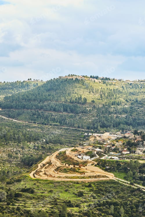 Preview: View from Sataf Park to a settlement in the suburbs of Jerusalem
