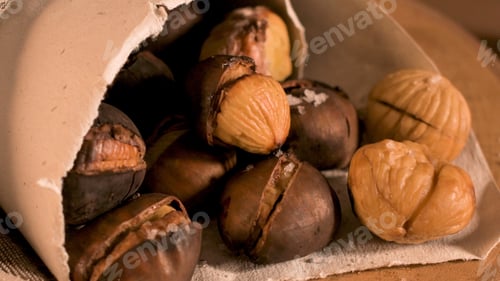 Preview: Roasted chestnuts in a paper cone