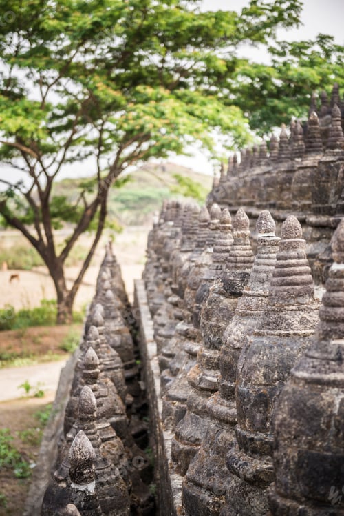 Preview: Koe-Thaung (meaning 90,000 Buddha Images), the largest Temple Ruins in Mrauk U, Rakhine State, Myanm
