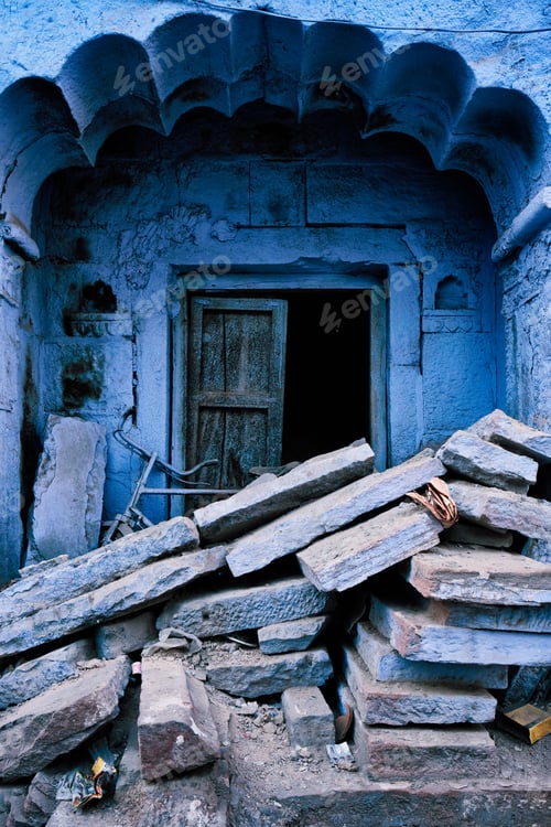Preview: Blue houses in streets of of Jodhpur