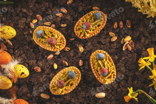 Galleta de crema de pistacho