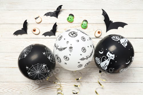 Preview: Concept of Halloween mood, Halloween vibes balloons