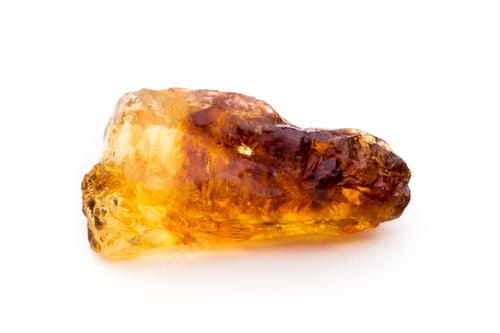 Preview: Brown caramelized sugar on white background.