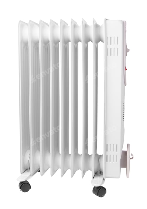 Preview: Electric convector isolated on a white background