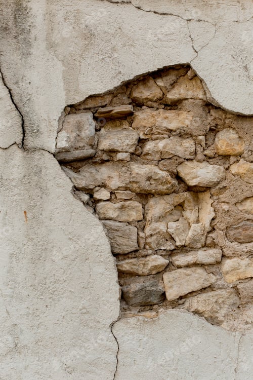 Preview: old wall texture bricks fallen plaster background
