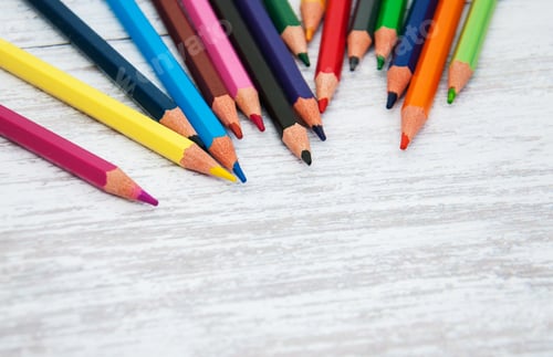 Preview: colorful school pencils