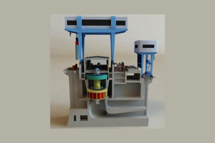 Preview: Industrial structure with cranes and service tower