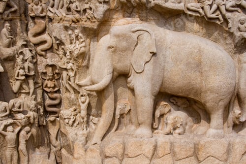 Preview: Descent of the Ganges at Mahabalipuram in Tamil Nadu - India