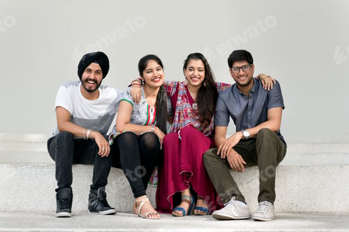 Preview: Indian Ethnicity Community Casual Cheerful Concept