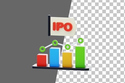 Preview: IPO (Initial Public Offering) 3D Icon