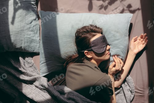 Preview: young mother with sleep and rest disorders. disorders and depression