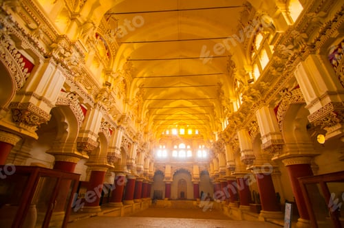 Preview: Ancient Thirumalai Nayak Palace, built in 17th-century, India.