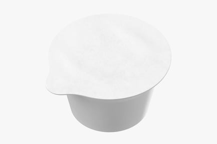 Preview: Blank Yogurt Pot: Single and Multipack Ready Container
