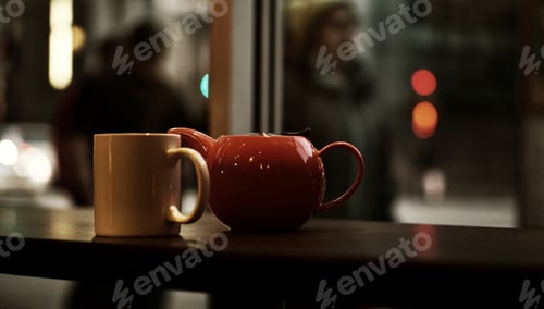 Preview: Cup and tea in a cafe