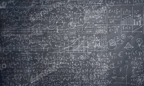Preview: Background Conceptual Image With Business Sketches On Chalkboard
