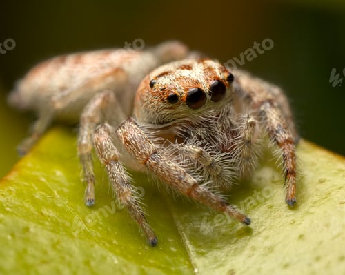 Preview: Detailed Close-Up of a Small Jumping Spider