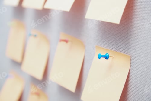 Preview: Sticky notes on a bulletin board