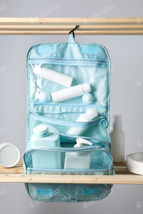 Preview: Toilet bag for different toilet and self care accessories
