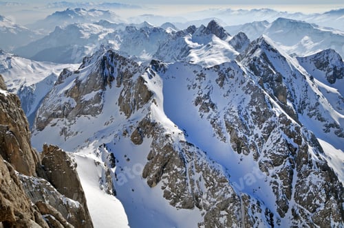 Preview: Ski resort in the Italian Dolomites at winter